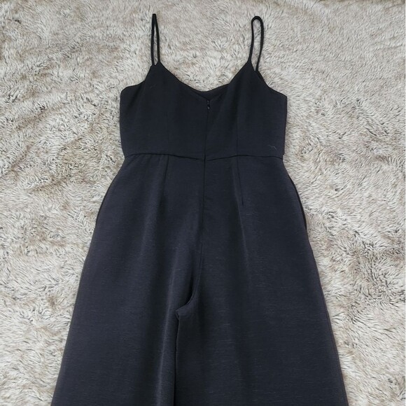 MINKPINK Revolve Corded Spaghetti Strap Wide Leg Jumpsuit Black‎ Size Medium - Picture 8 of 13